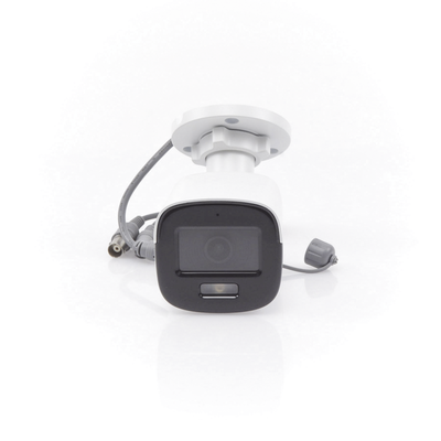 HIKVISION - [Dual Light + ColorVu] Bala TURBOHD 2 Megapixel (1080p) / Lente 2.8 mm / 20 mts IR + 20 mts Luz Blanca / Gran Angular 105° / Exterior IP67 / Micrófono Integrado / dWDR / 4 Tecnologías
