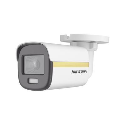 HIKVISION - [ColorVu] Bala TURBOHD 4K (8 Megapixel) / Imagen a Color 24/7 / Lente 2.8 mm / METAL / Luz Blanca 20 mts / Exterior IP67 / WDR 130 dB