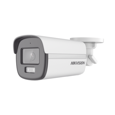 HIKVISION - [ColorVu] Bala TURBOHD 3K (5 Megapixel) / Lente 3.6 mm / Micrófono Integrado / Imagen a Color 24/7 / Luz Blanca 40 mts / Exterior IP67 / dWDR / 4 Tecnologías / Metal