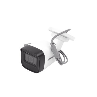 HIKVISION - Bala TURBOHD 2 Megapixel (1080p) / Gran Angular 99° / Lente 2.8 mm / 30 mts IR EXIR / Exterior IP67 / 4 Tecnologías / dWDR / Metal
