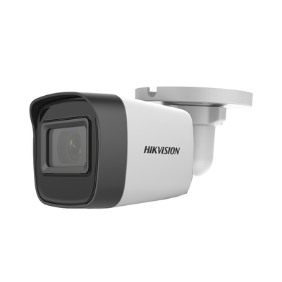 HIKVISION - Bala TURBOHD 5 Megapixel / Lente 2.8 mm / 4 Tecnologías (TVI / AHD / CVI / CVBS) / 30 mts SMART IR EXIR / Exterior IP67 / dWDR / Metal