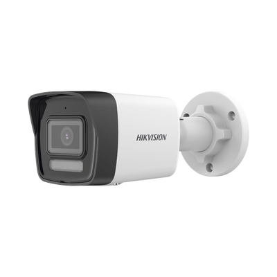 HIKVISION - [Dual Light + ColorVu] Bala TURBOHD 3K (5 Megapixel) / Lente 2.8 mm / 30 mts IR + 20 mts Luz Blanca / Gran Angular 104.9° / Exterior IP67 / Micrófono Integrado / dWDR / 4 Tecnologías / Metal