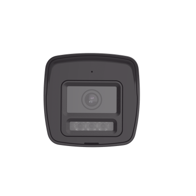 HIKVISION - [Audio Bidireccional + Dual Light + ColorVu] Bala TURBOHD 3K  (5 Megapixel) / Lente 2.8 mm Angulo de vision 112° / 30 mts IR EXIR + 20 mts Luz Blanca / Micrófono y Bocina Integrado / Exterior IP67 / Metal / dWDR