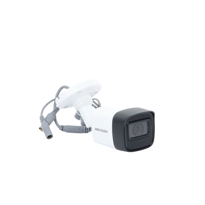 HIKVISION - Bala TURBOHD 4K (8 Megapixel) / Gran Angular 102° / Lente 2.8 mm / Exterior IP67 / IR EXIR 30 mts / dWDR / Metal