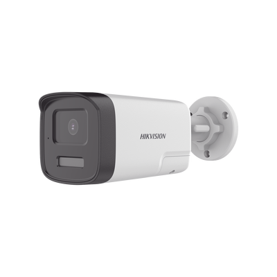 HIKVISION - [Audio Bidireccional + Dual Light + ColorVu] Bala TURBOHD 2 Megapixel (1080p) / Lente 3.6 mm / 40 mts IR EXIR + 40 mts Luz Blanca / Micrófono y Bocina Integrado / Exterior IP67 / dWDR