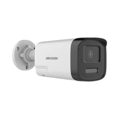 HIKVISION - [Audio Bidireccional + Dual Light + ColorVu] Bala TURBOHD 4K (8 Megapixel) / Lente 2.8 mm / 40 mts IR EXIR + 40 mts Luz Blanca / Micrófono y Bocina Integrado / Exterior IP67 / Metal / dWDR