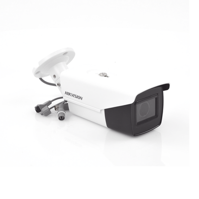 HIKVISION - Bala TURBOHD 4K (8 Megapixeles) / Lente Mot. 2.7 a 13.5 mm / IR EXIR Inteligente 80 mts / Exterior IP67 / Soporta 12 Vcc & 24 VCA / dWDR
