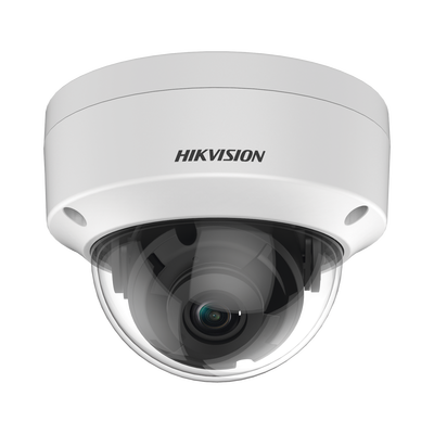 HIKVISION - Domo TURBOHD 2 Megapixel (1080p) / Lente 2.8 mm / 30 mts IR EXIR / TVI-AHD-CVI-CVBS / IK10 / IP67 / WDR 120 dB / Ultra Baja Iluminación / Metal
