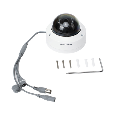 HIKVISION - Domo TURBOHD 4K (8 Megapixel) / Gran Angular 102º / Lente 2.8 mm / Exterior IP67 / IK10 / IR EXIR 30 metros / TVI-AHD-CVI-CVBS / dWDR