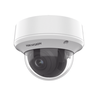 HIKVISION - Domo TURBOHD 5 Megapixel / Lente Motorizado 2.7 - 13.5 mm / IR EXIR 40 mts / TVI-AHD-CVI-CVBS / IK10 / IP67 / dWDR / 12 Vcc / 24 VCA