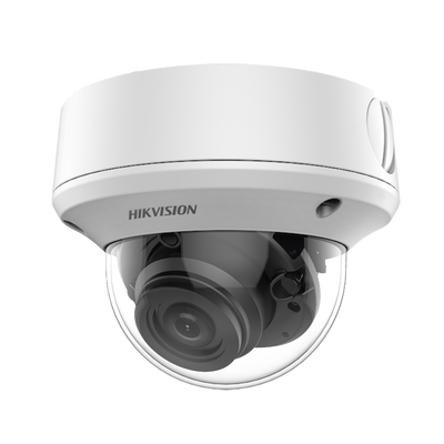 HIKVISION - Domo TURBOHD 4K (8 Megapixel) / Lente Mot. 2.7 a 13.5 mm / 40 mts IR EXIR / IP67 / 12 Vcc / 24 VCA / TVI-AHD-CVI-CVBS / 9 a 15 Vcc