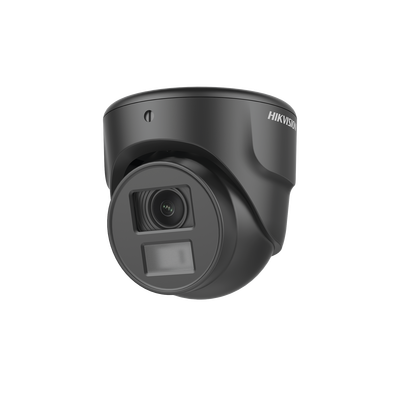 HIKVISION - Ultra Mini Turret TURBO 2 Megapixeles (1080p) / Gran Angular / Lente 2.8 mm / 20 mts IR EXIR / Exterior IP67 / 4 Tecnologías (TVI / AHD / CVBS) / dWDR / Color Negro