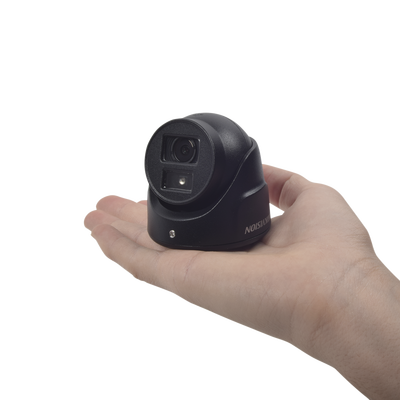 HIKVISION - Ultra Mini Turret TURBO 2 Megapixeles (1080p) / Gran Angular / Lente 2.8 mm / 20 mts IR EXIR / Exterior IP67 / 4 Tecnologías (TVI / AHD / CVBS) / dWDR / Color Negro