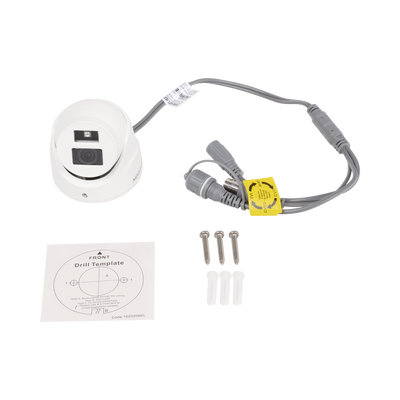 HIKVISION - Ultra Mini Turret TURBO 2 Megapixel (1080p) / Gran Angular / Lente 2.8 mm / 20 mts IR EXIR / Exterior IP67 / 4 Tecnologías (TVI / AHD / CVBS) / dWDR / Color Blanco