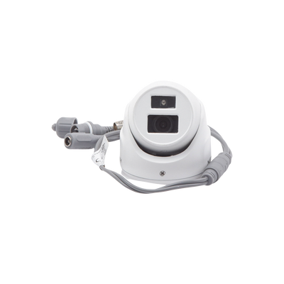 HIKVISION - Ultra Mini Turret TURBO 2 Megapixel (1080p) / Gran Angular / Lente 2.8 mm / 20 mts IR EXIR / Exterior IP67 / 4 Tecnologías (TVI / AHD / CVBS) / dWDR / Color Blanco