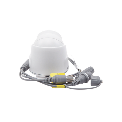HIKVISION - Ultra Mini Turret TURBO 2 Megapixel (1080p) / Gran Angular / Lente 2.8 mm / 20 mts IR EXIR / Exterior IP67 / 4 Tecnologías (TVI / AHD / CVBS) / dWDR / Color Blanco
