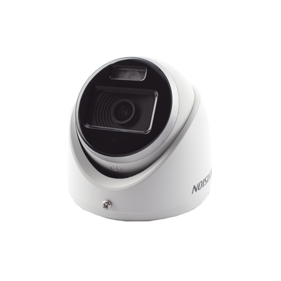 HIKVISION - [Dual Light + ColorVu] Turret TURBOHD 2 Megapixel (1080p) / Lente 2.8 mm / 20 mts IR + 20 mts Luz Blanca / Gran Angular 105° / Exterior IP67 / Micrófono Integrado / dWDR / 4 Tecnologías / Metal