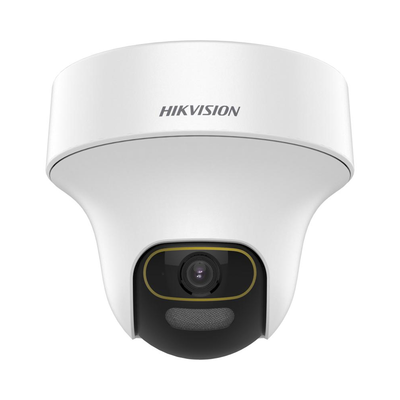 HIKVISION - [ColorVu] Domo PT TURBOHD 2 Megapixel (1080p) / Lente 3.6 mm / Uso en Interior / Microfono Integrado / WDR 130 dB / Angulo de visión de 83° / 20 mts Luz Blanca