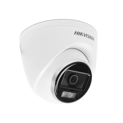 HIKVISION - [ColorVu] Turret TURBOHD 3K (5 Megapixel) / Micrófono Integrado / Lente 3.6 mm / Imagen a Color 24/7 / 40 mts Luz Blanca / Exterior IP67 / dWDR / 4 Tecnologías
