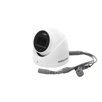 HIKVISION - [Dual Light + ColorVu] Turret TURBOHD 2 Megapixel (1080p) / Lente 2.8 mm / 30 mts IR + 20 mts Luz Blanca / Gran Angular 101° / Exterior IP67 / Micrófono Integrado /  4 Tecnologías /  Metal