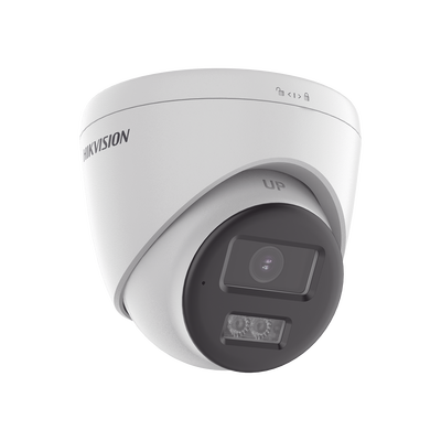 HIKVISION - [Audio Bidireccional + Dual Light + ColorVu] Turret TURBOHD 2 Megapixel (1080p) / Lente 2.8 mm / 40 mts IR EXIR + 40 mts Luz Blanca / Micrófono y Bocina Integrado / Exterior IP67 / dWDR