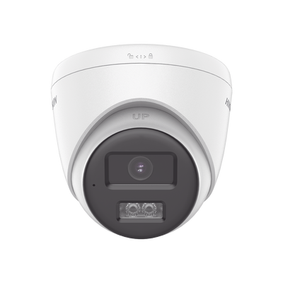 HIKVISION - [Audio Bidireccional + Dual Light + ColorVu] Turret TURBOHD 2 Megapixel (1080p) / Lente 2.8 mm / 40 mts IR EXIR + 40 mts Luz Blanca / Micrófono y Bocina Integrado / Exterior IP67 / dWDR