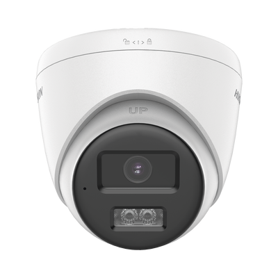 HIKVISION - [Audio Bidireccional + Sirena & Estrobo + Dual Light + ColorVu] Turret TURBOHD 4K (8 Megapixel)  / Lente 2.8 mm / 40 mts IR EXIR + 40 mts Luz Blanca / Sirena / Micrófono y Bocina Integrado / Exterior IP67 / dWDR