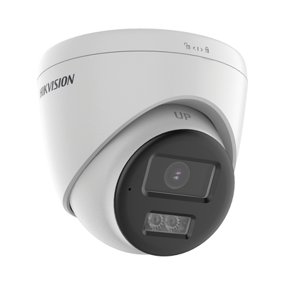 HIKVISION - [Audio Bidireccional + Sirena & Estrobo + Dual Light + ColorVu] Turret TURBOHD 4K (8 Megapixel)  / Lente 2.8 mm / 40 mts IR EXIR + 40 mts Luz Blanca / Sirena / Micrófono y Bocina Integrado / Exterior IP67 / dWDR