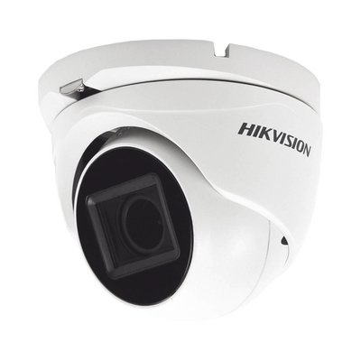 HIKVISION - Eyeball TURBOHD 4K (8 Megapixel) / Lente Mot. 2.7 a 13.5 mm / IR EXIR 60 mts / Exterior IP67 / dWDR / TVI-AHD-CVI-CVBS / 9 a 15 Vcc