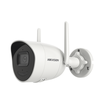 HIKVISION - Bala IP 4 Megapixel / Lente 2.8 mm / 30 mts IR / Exterior IP66 / Wi-Fi / ACUSENSE Lite / WDR 80 dB / H.265+ / Micrófono y Audio Bidireccional (Micrófono y Bocina) / Micro SD / Se Conecta Directo a la App de Hik-Connect