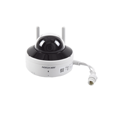 HIKVISION - Domo IP 2 Megapixel / Lente 2.8 mm / 30 mts IR / Exterior IP66 / Wi-Fi / WDR 120 dB / H.265+ / Micrófono y Bocina Interconstruido / MicroSD