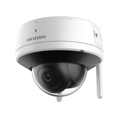HIKVISION - Domo IP 4 Megapixel / Lente 2.8 mm / 30 mts IR / Exterior IP66 / Wi-Fi / WDR 120 dB / Soporta Micro SD / H.265+ / Micrófono y Bocina Interconstruido