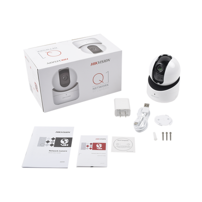 HIKVISION - Mini Domo PT IP 1 Megapixel / Interior / 5 mts IR / dWDR / MicroSD / Bocina y Micrófono Integrado / Uso Residencial / Lente 2.8 mm
