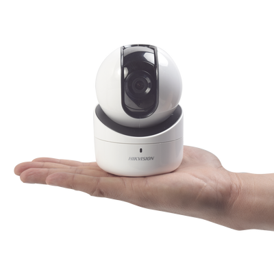 HIKVISION - Mini Domo PT IP 1 Megapixel / Interior / 5 mts IR / dWDR / MicroSD / Bocina y Micrófono Integrado / Uso Residencial / Lente 2.8 mm