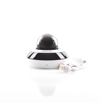 HIKVISION - Mini Domo PTZ IP 4 Megapixel / 4X Zoom / H.265+ / 20 mts IR EXIR / WDR / PoE / IK10 /Exterior IP66 / DarkFighter / Micrófono Integrado / Micro SD