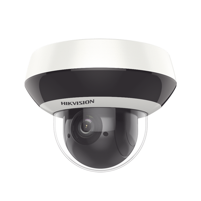HIKVISION - Mini Domo PTZ IP 4 Megapixel / 4X Zoom / H.265+ / 20 mts IR EXIR / WDR / PoE / IK10 /Exterior IP66 / DarkFighter / Micrófono Integrado / Micro SD
