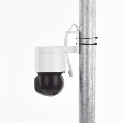HIKVISION - Domo PT IP 4 Megapixel / Lente 4 mm  / Luz Blanca 30 mts / dWDR  / PoE / IP66 / Micrófono y Bocina Interconstruido / Micro SD / Incluye Montaje de Pared y Techo