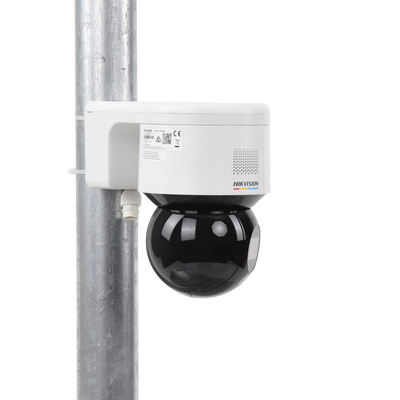 HIKVISION - [ PROTECCIÓN ACTIVA ] Domo PT IP 4 Megapixel / Imagen a Color 24/7 / Lente 4 mm / Luz Blanca 30 mts / Exterior IP66 / ACUSENSE (Evita Falsas Alarmas) / PoE+ / Micrófono y Bocina Integrada / WDR 120 dB
