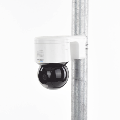HIKVISION - [ PROTECCIÓN ACTIVA ] Domo PT IP 4 Megapixel / Imagen a Color 24/7 / Lente 4 mm / Luz Blanca 30 mts / Exterior IP66 / ACUSENSE (Evita Falsas Alarmas) / PoE+ / Micrófono y Bocina Integrada / WDR 120 dB / MicroSD
