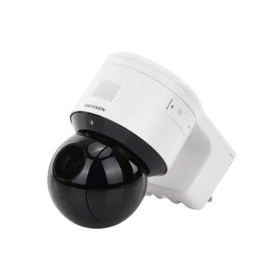 HIKVISION - Domo PTZ IP 4 Megapixel / 4X Zoom Óptico / 50 mts IR EXIR / ACUSENSE / Luz Estroboscópica / Sirena Integrada / WDR 120 dB / PoE+ / IP66 / Ultra Baja Iluminación / Micrófono y Bocina Interconstruido / Micro SD