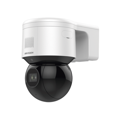 HIKVISION - Domo PTZ IP 4 Megapixel / 4X Zoom Óptico / 50 mts IR EXIR / ACUSENSE / Luz Estroboscópica / Sirena Integrada / WDR 120 dB / PoE+ / IP66 / Ultra Baja Iluminación / Micrófono y Bocina Interconstruido / Micro SD