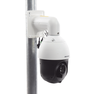 HIKVISION - PTZ IP 2 Megapixel / 25X Zoom / 100 mts IR / Exterior IP66 / DARKFIGHTER / ACUSENSE (Evita Falsas Alarmas) / Detección Facial / WDR 120 dB / Entrada y Salida de Audio y Alarmas  / EIS / PoE+ / Micro SD