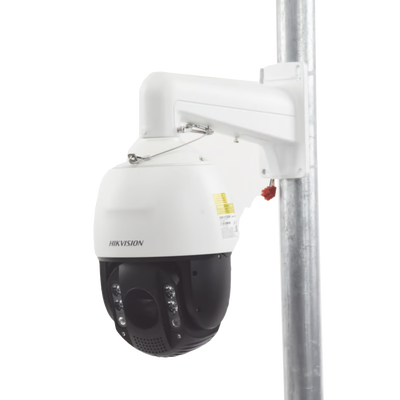 HIKVISION - Domo PTZ IP 4 Megapixel / 25X Zoom / 100 mts IR / Exterior IP66 / DARKFIGHTER / ACUSENSE (Evita Falsas Alarmas) / Detección Facial / WDR 120 dB / Entrada y Salida de Audio y Alarmas / HLC / EIS / PoE+ / Micro SD