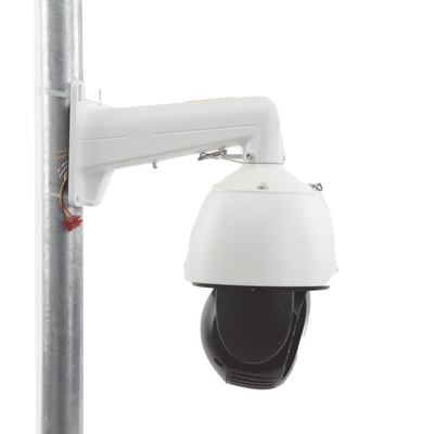 HIKVISION - Domo PTZ IP 4 Megapixel / 25X Zoom / 100 mts IR / Exterior IP66 / DARKFIGHTER / ACUSENSE (Evita Falsas Alarmas) / Detección Facial / WDR 120 dB / Entrada y Salida de Audio y Alarmas / HLC / EIS / PoE+ / Micro SD