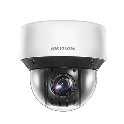 HIKVISION - Mini Domo IP PTZ 4 Megapixel / 25X Zoom / 50 mts Luz Infrarroja Inteligente (Visión Nocturna) / Autoseguimiento / WDR 120 dB / PoE+ / IP66 / Ultra Baja Iluminación / MicroSD