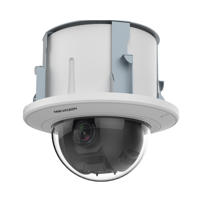 HIKVISION - PTZ IP 2 Megapixel / 25X Zoom / Uso en Plafon / ACUSENSE / DARKFIGHTER  / IK10 / Entrada y Salida de Audio y Alarmas / WDR 120 dB /  HLC / EIS / PoE+ / Metal / microSD