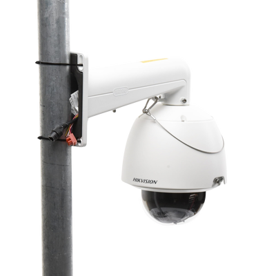 HIKVISION - PTZ IP 2 Megapixel / ACUSENSE (Evita Falsas Alarmas) / H.265+ / 25X Zoom / Día-Noche ICR Real / WDR 120 dB / PoE+ / Exterior IP66 / IK10 / DARKFIGHTER / Micro SD