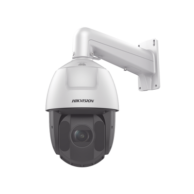 HIKVISION - PTZ IP 4 Megapixel / 25X Zoom / 150 mts IR / DARKFIGHTER / ACUSENSE (Evita Falsas Alarmas) / Exterior IP66 / WDR 120 dB / PoE+ / Alarmas y Audio I/O / Micro SD / Metal / 24 VCA