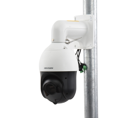 HIKVISION - [ PROTECCIÓN ACTIVA ] PTZ IP 4 Megapixel / 25X Zoom / 200 mts IR / ACUSENSE (Evita Falsas Alarmas) / IP66 / IK10 / Alerta Audible y Luz Estroboscópica / Autoseguimiento 2.0 / Hi-PoE / DARKFIGHTER / Rapid Focus/ microSD