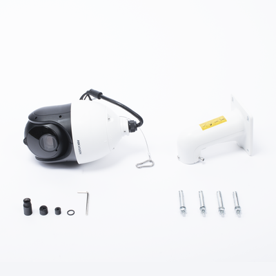 HIKVISION - [PROTECCIÓN ACTIVA] Domo PTZ IP 8 Megapixel / 25X Zoom / 200 mts IR / ACUSENSE (Evita Falsas Alarmas) / IP66 / IK10 / Alerta Audible y Luz Estroboscópica / Autoseguimiento 2.0 / Hi-PoE / DARKFIGHTER / Rapid Focus / microSD